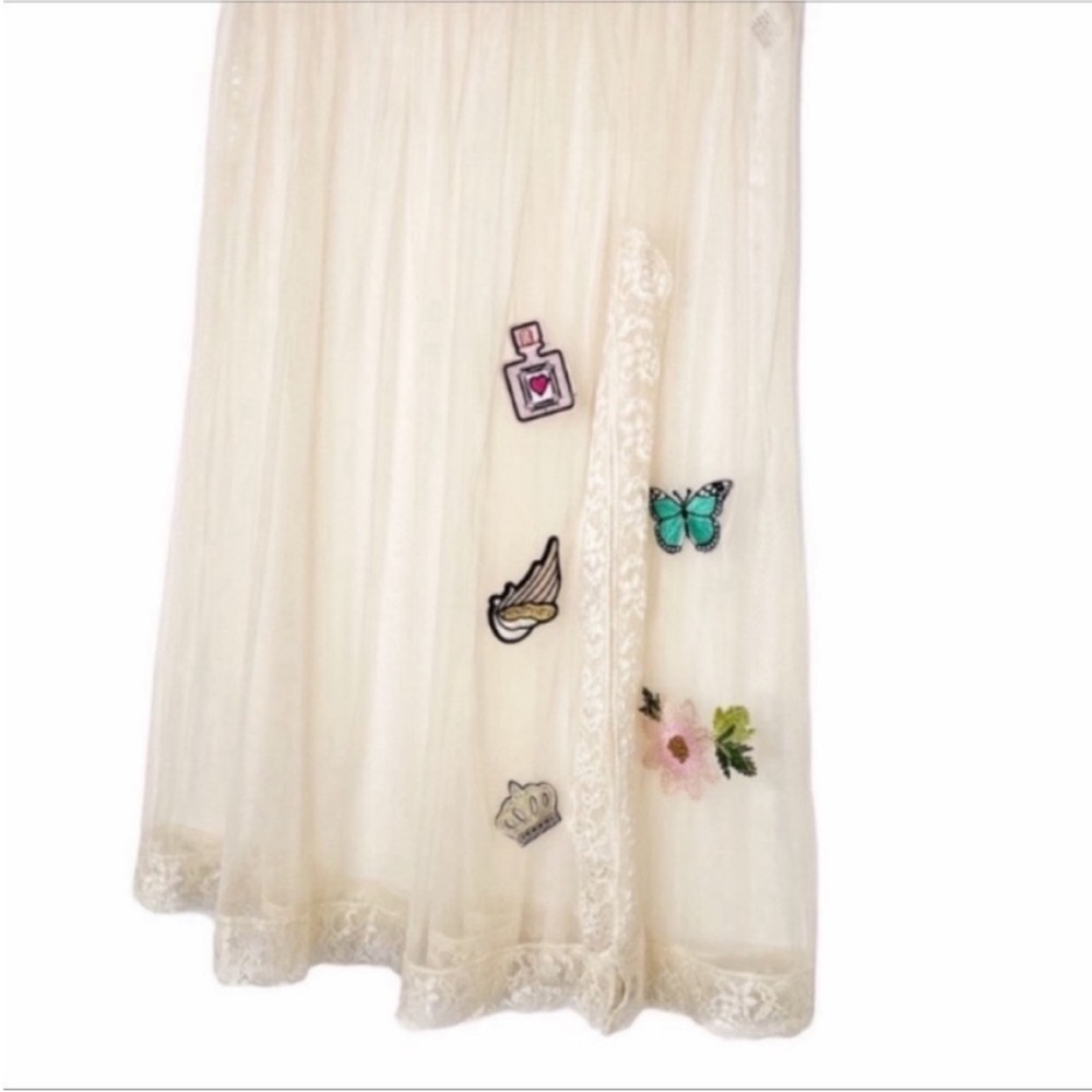 EASEL ballet-inspired patches sheer skirt S - Picture 5 of 8